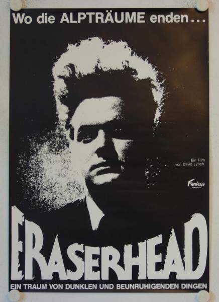 Eraserhead originales deutsches Filmplakat